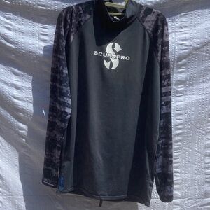 Scubapro Black Men's Swim Rash Guard XXL